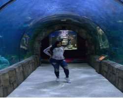 The star visited Audobon Aquarium of the Americas in early 2020.